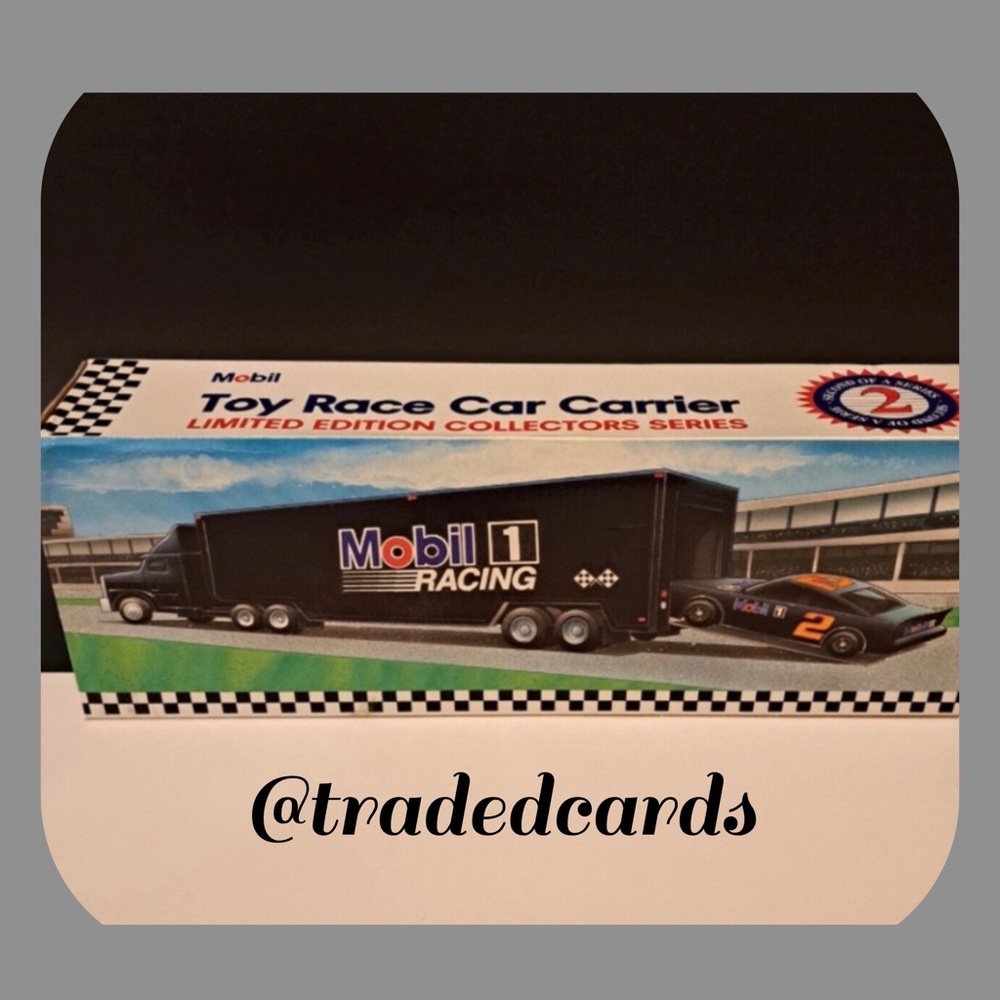 New Mobil Toy Race Car Carrier Limited Edition Collectors Series. 2nd